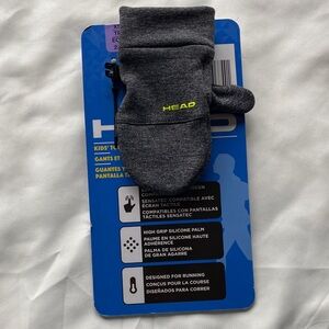 Head Kids' Dark Gray Mittens - touchscreen compatible